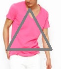 ピンク濃いめのTシャツメンズ