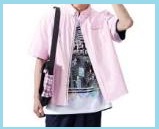 ピンク半袖シャツ3
